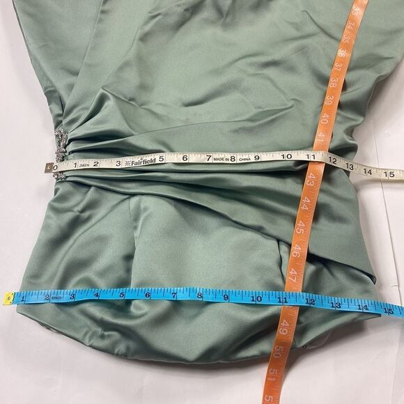 David’s Bridal Mint Green Strapless Woman Dress Size 2